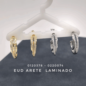 0120378 EUD Arete Oro Laminado