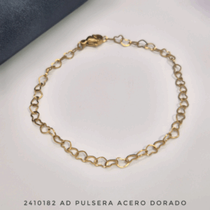 2410182 AD Pulsera Acero Dorado