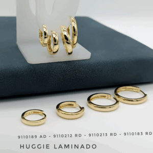 9110189 AD Arete Huggie Oro Laminado