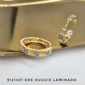 9121401 ERX Arete Huggie Oro Laminado