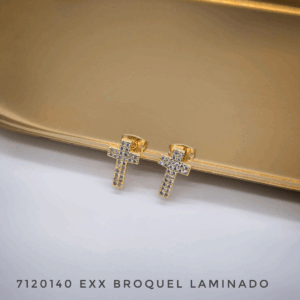 7120140 EXX Broquel Cruz Oro Laminado