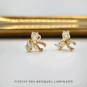 7120145 ESX Broquel Moño Oro Laminado