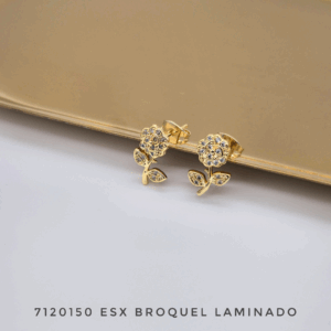 7120150 ESX Broquel Flor Oro Laminado