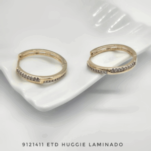 9121411 ETD Arete Huggie Oro Laminado