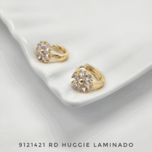 9121421 RD Arete Huggie Oro Laminado